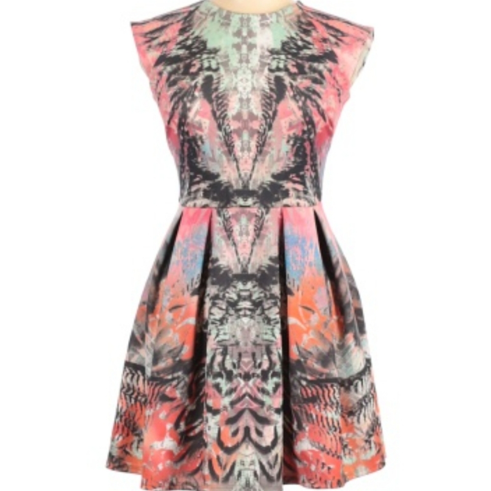 Freeloader multi color casual cocktail dress